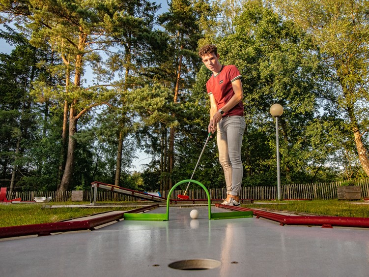 Midgetgolf op de camping in Nunspeet